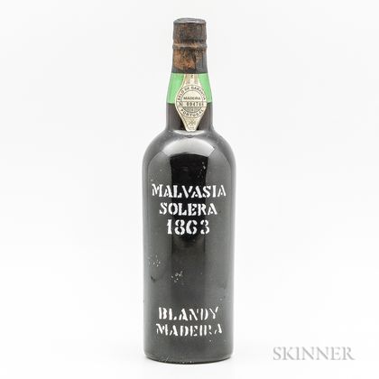Blandys Madeira Malvasia Solera 1863, 1 bottle 