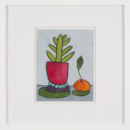 Sam Tomasiello (Massachusetts, b. 1995),A Cactus and a Clementine