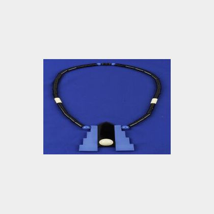 Art Moderne Style Galalith Necklace