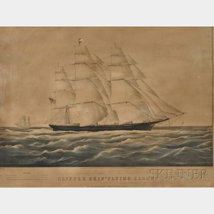 N. Currier, publisher (American, 1838-1856) CLIPPER SHIP "FLYING CLOUD."