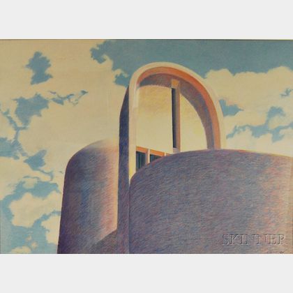 Terri Priest (American, 1928-2014) Le Corbusier's Church