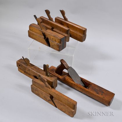 Group of Wood Hand Planes