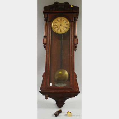 Ansonia Oak Wall Clock