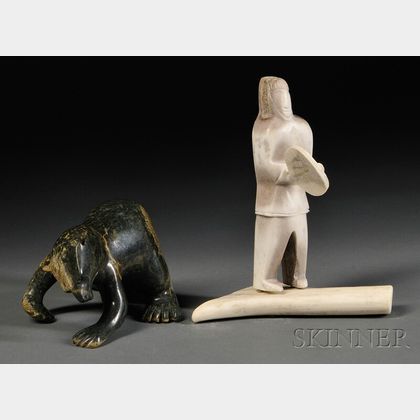 Two Contemporary Inuit Sculptures
