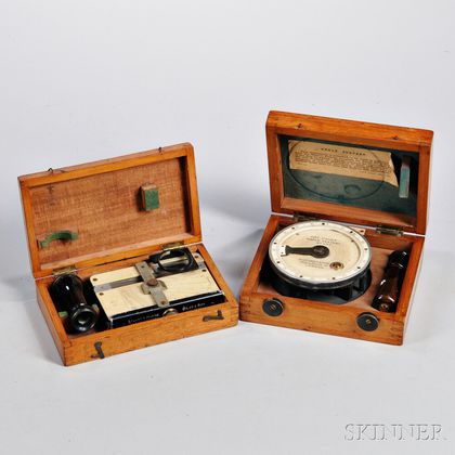 Two Boxed Navigational Instruments