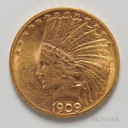 1909 $10 Indian Head Gold Coin