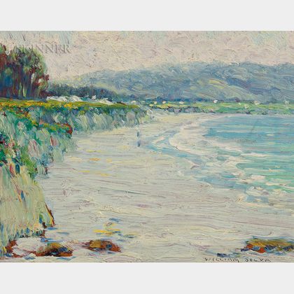 William Posey Silva (American, 1859-1948) Carmel Beach