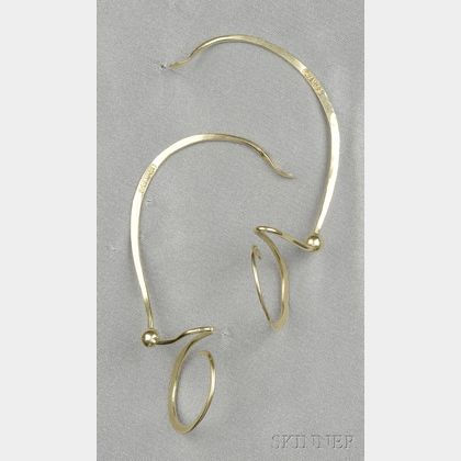 18kt Gold Earrings, Margret Craver