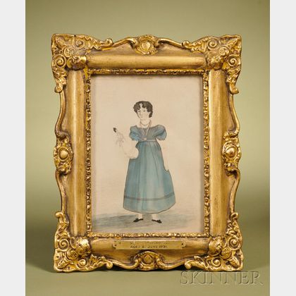 Framed Photoreproduction of a Portrait of a Girl with a Doll