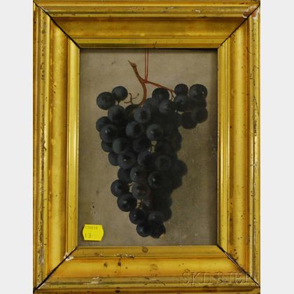 American School, 19th/20th Century Still Life with Grapes