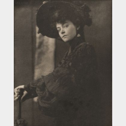 Gertrude Kasebier (American, 1852-1934) Portrait of Miss Minnie Ashley