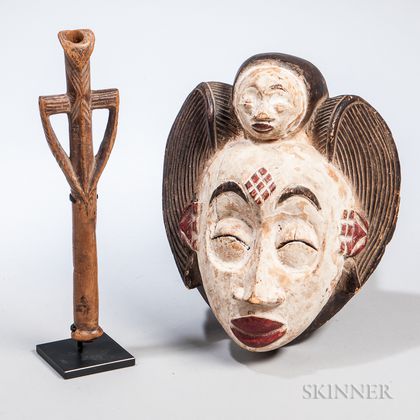 Burkina Faso African Dance Whistle and a Mask 