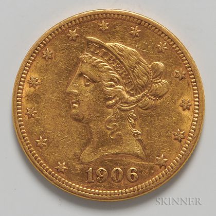 1906 $10 Liberty Head Gold Coin