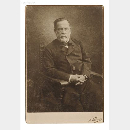 Nadar Studio (French, 19th Century) Lot of Two Portraits: Louis Pasteur (1822-1895)