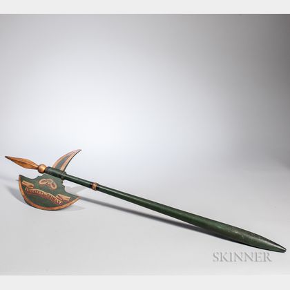 Paint-decorated Fraternal Halberd