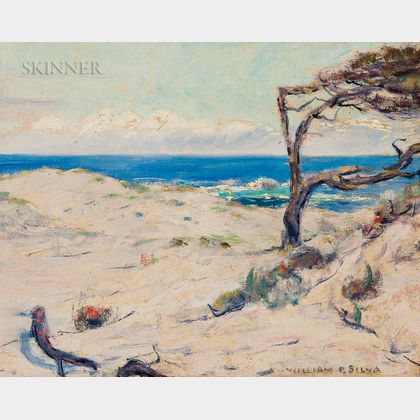 William Posey Silva (American, 1859-1948) Pines on the Dunes, Monterey Coast