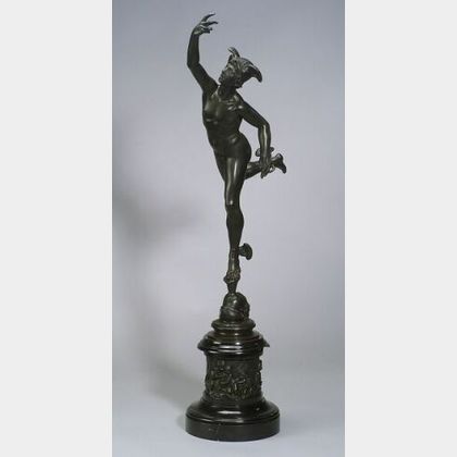 Large Bronze Figure of Mercury