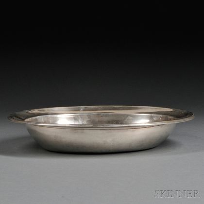 Oval Silver Bowl