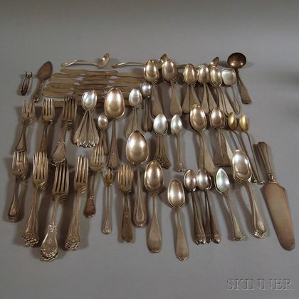 Collection of Assorted Silver and Silver-plated Flatware