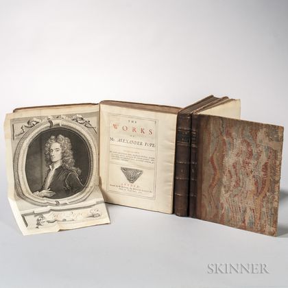Pope, Alexander (1688-1744) The Works [and] Poems and Imitations of Horace, 1717-1738.