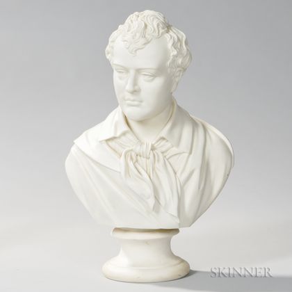 Robinson and Leadbeater Parian Bust of Byron