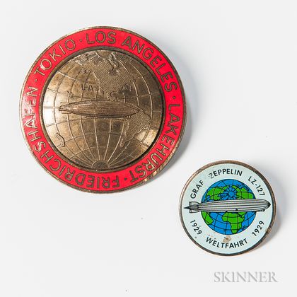 Two Pins Related to Zeppelin Flights