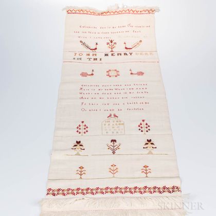 Needlework Embroidered Show Towel