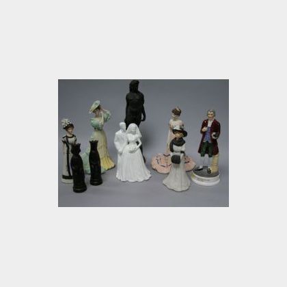 Nine Assorted Wedgwood Ceramic Figures