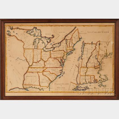 Schoolboy Map of United States/New England States