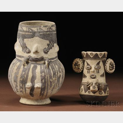 Two Chancay Painted Pottery Vessels