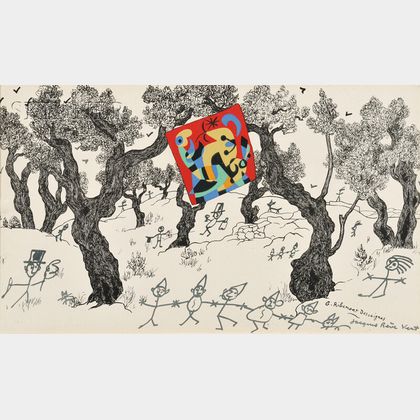 Joan Miró (Spanish, 1893-1983) Plate from JOAN MIRÓ