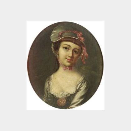 After John Singleton Copley (American, 1738-1815) Portrait of Mary Clarke.