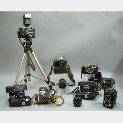 Group of Japanese 35mm Cameras