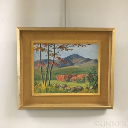 Two Framed Edwin B. Sears (American, 20th Century) Oil Landscapes