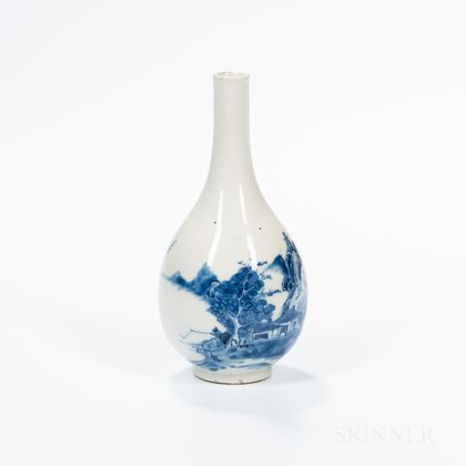 Blue and White Bottle Vase