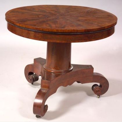 Classical Mahogany Inlaid Center Table