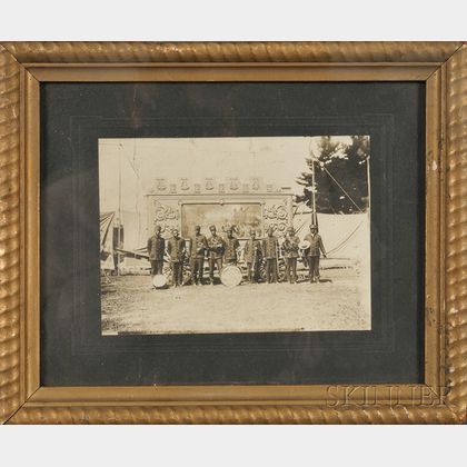 Framed Photograph of "PROF. EASON'S BAND & MINSTRELS RANCH SHOW,"