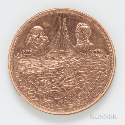 1909 Alaska-Yukon-Pacific Exposition Souvenir Bronze Medal, HK-363