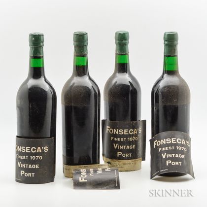 Fonseca Vintage Port 1970, 4 bottles 