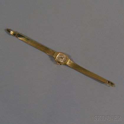Lady's Longines 14kt Gold Bracelet Wristwatch