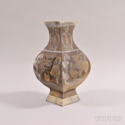 Earthenware Four-sided Hu Vase