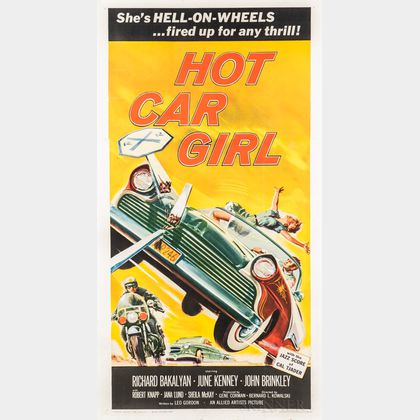 "Hot Car Girl" Three Sheet Movie Poster