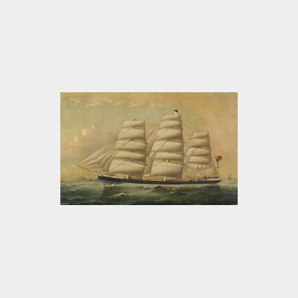William Howard Yorke (British, 1847-1921) The British Ship Patterdale.