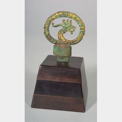 Gilt-bronze Sword Pommel