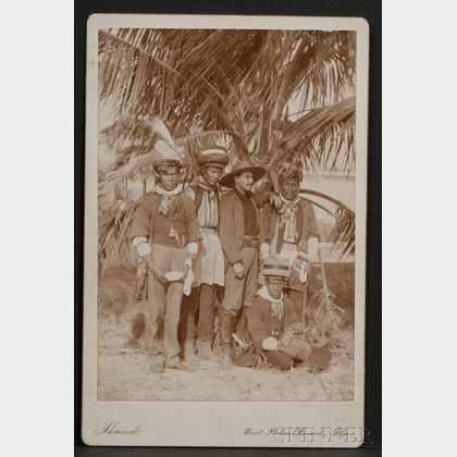 Cabinet Card of Seminole Indians
