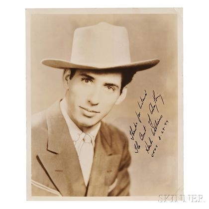 Williams, Hank Senior (1923-1953) Signed Photograph.