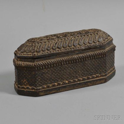 Nepali Carved Wood Box