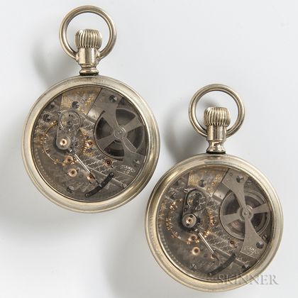 Two Hamilton "940" Partially Skeletonized Open-face Watches