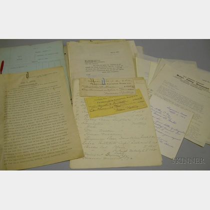Partial Archive of Documents Related to The Case of Abby W. Howes v. Wallace Nutting Regarding The Prince-Howes Cupboard Sold to J.P. M