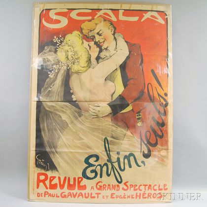 After Jules Alexandre Grün (French, 1868-1934) Scala - Enfin, seuls! Revue a Grand Spectacle de Paul Gavault et Eugène Héros